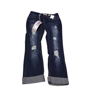 NWT Womans Sz 1 Indigo Resin Capris